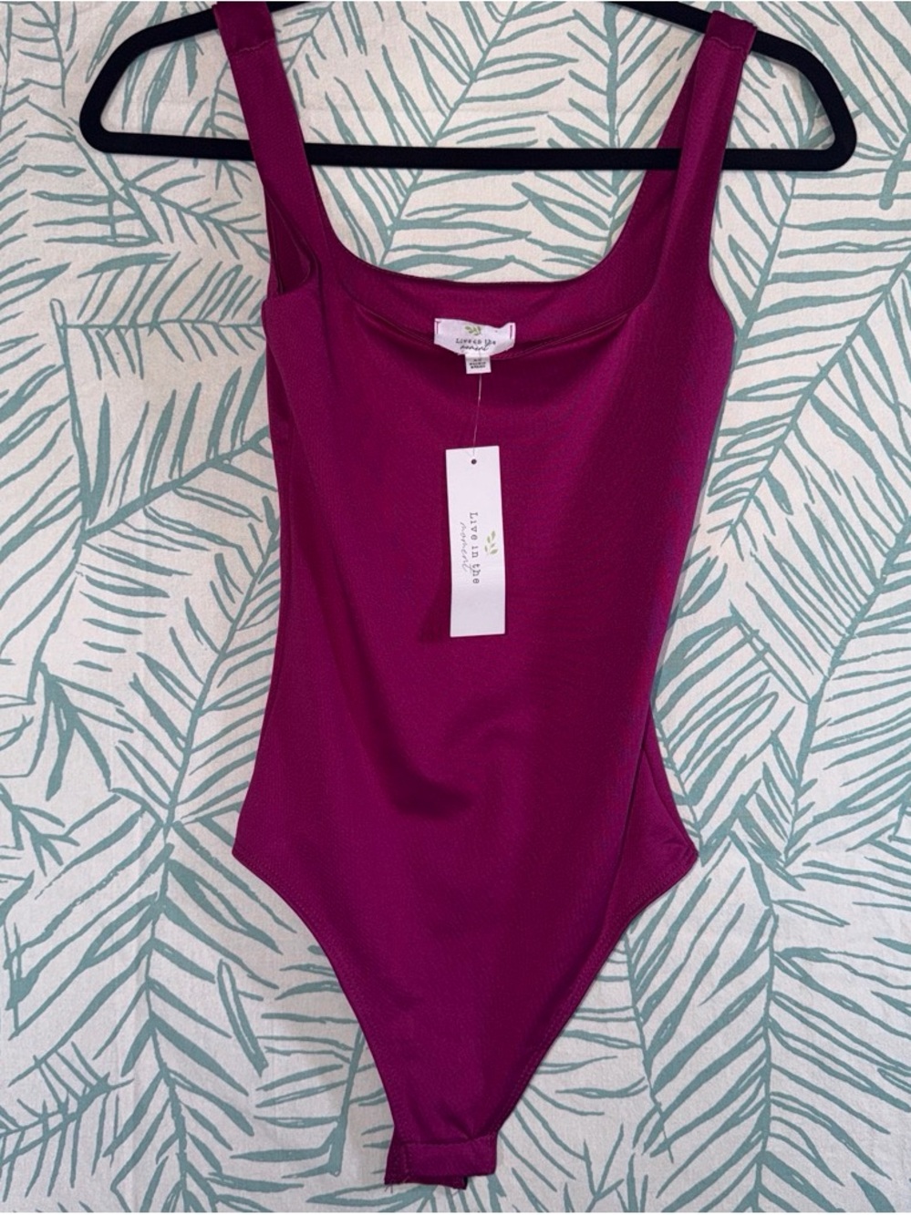 Live in the Moment Magenta One-Piece Bodysuit XS